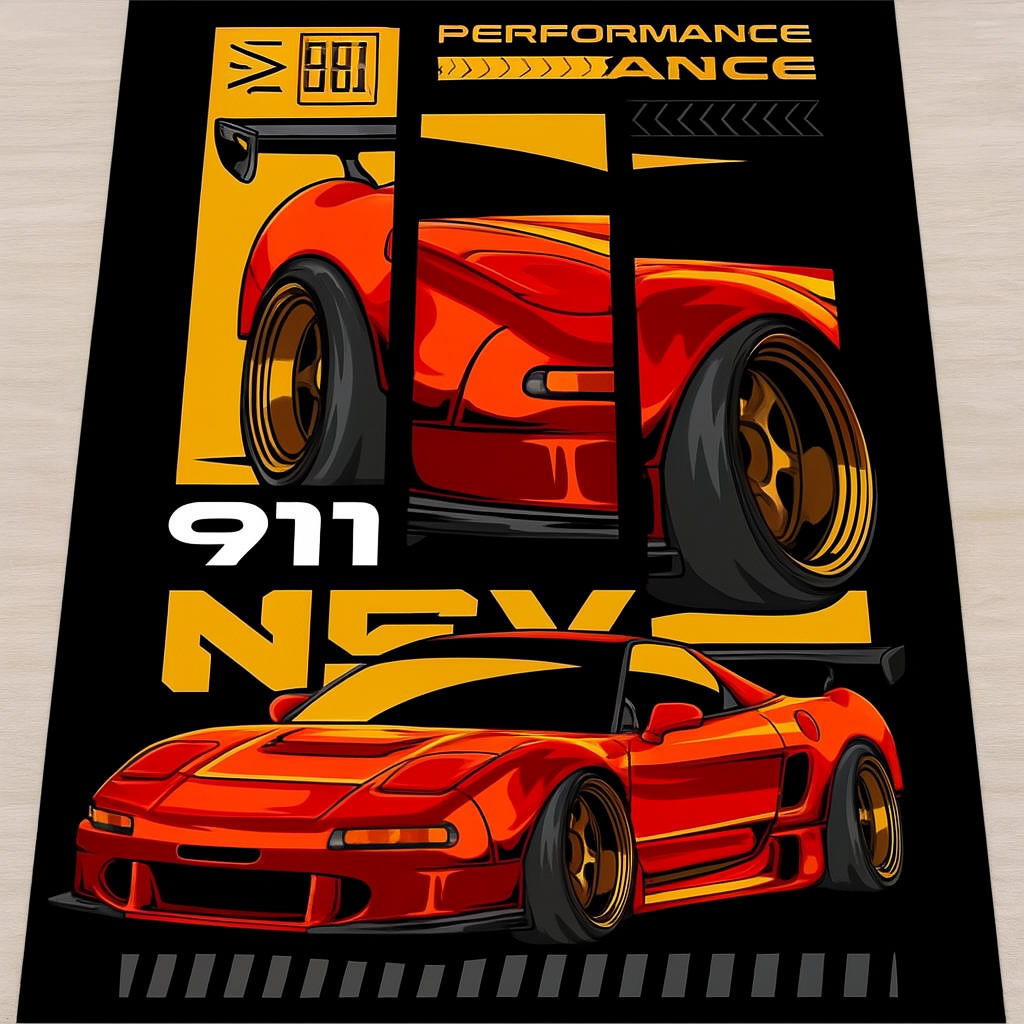 Alfombra Decorativas coches legendarios